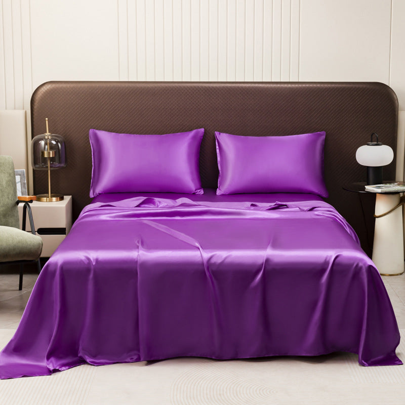 🛏️ Elegáns és puha kényelem a hálószobában! Egyszínű szatén ágynemű