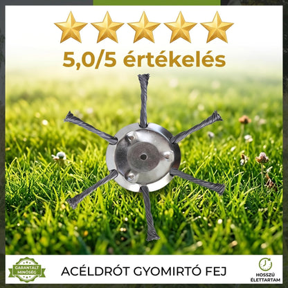 🔥 Cserélhető vágófej fűnyíróhoz / szálvágóhoz – acél vágófej fűnyíráshoz 🌿✂️⚙️