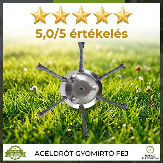 🔥 Cserélhető vágófej fűnyíróhoz / szálvágóhoz – acél vágófej fűnyíráshoz 🌿✂️⚙️