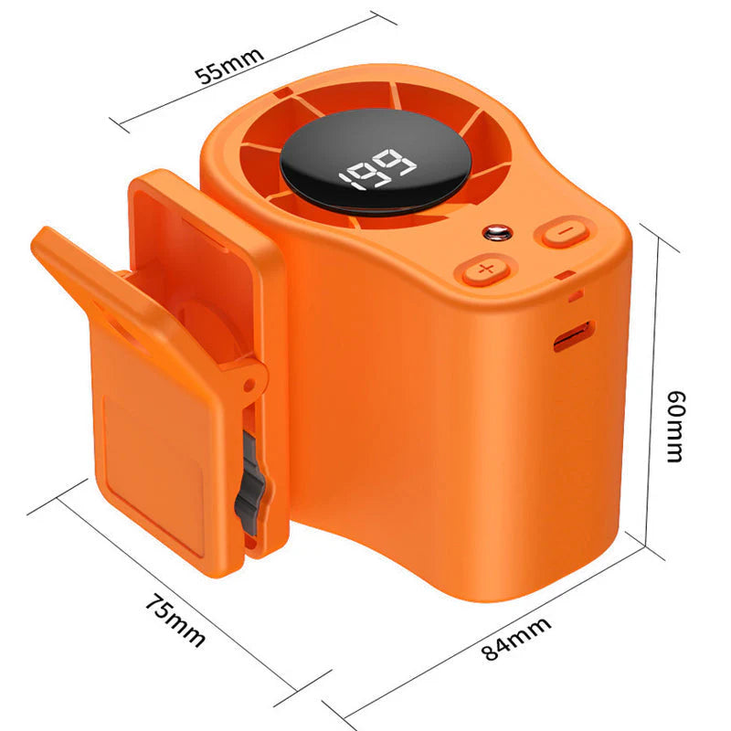 😓 A nagy hőségben már alig bírod ki? Ez a ventilátor mindig veled tart! Kézmentes személyes hűtőventilátor LED-kijelzővel