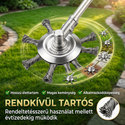 🔥 Cserélhető vágófej fűnyíróhoz / szálvágóhoz – acél vágófej fűnyíráshoz 🌿✂️⚙️