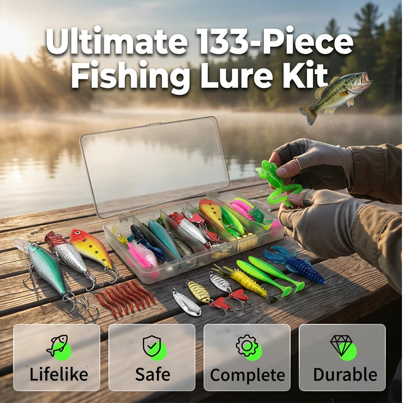 🔥 Horgászcsalik szett dobozzal☀️🎣