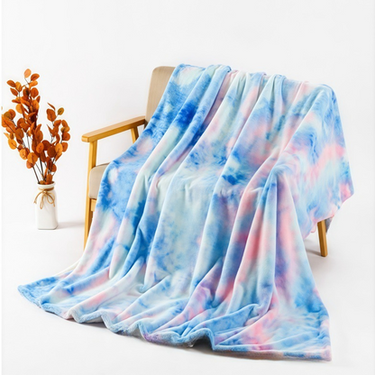 ☁️ Cozy up with this lovely blanket! Ultra-Soft Tie-Dye Plush Throw Blanket