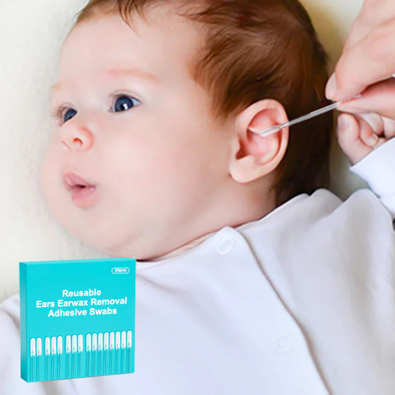 🔥🔥48+24 ingyenes👂 Biztonságos, fájdalommentes fültisztítás!🌱 Környezetbarát fültisztító tampon – Mosható, többcélú használat felnőtteknek, babáknak és állatoknak!