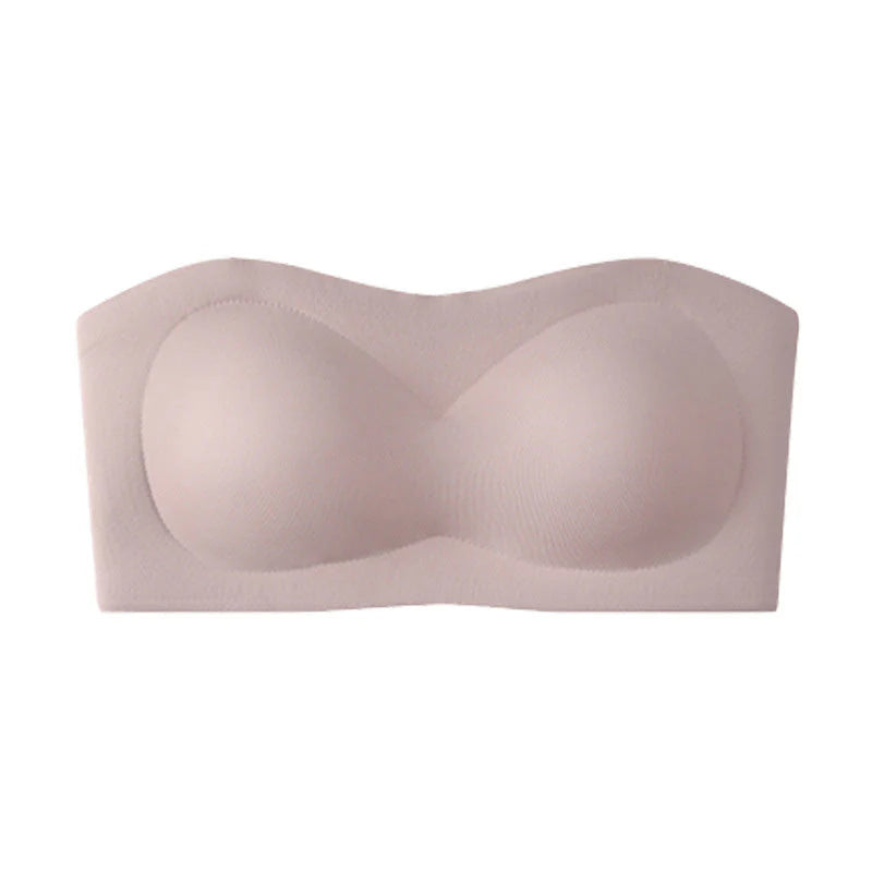 💞Női vállpánt nélküli melltartók, push-up bandeau melltartók, csúszásmentes, merevítő nélküli, párnázott melltartók, varratmentes, kényelmes csőmelltartók