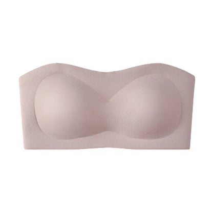 💞Női vállpánt nélküli melltartók, push-up bandeau melltartók, csúszásmentes, merevítő nélküli, párnázott melltartók, varratmentes, kényelmes csőmelltartók