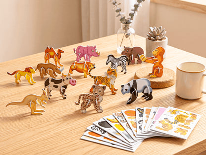 🎠Vidám időtöltés kicsiknek! DIY 3D-s rajzfilm puzzle (25 darabos készlet)(🔥 1-et fizet, 2-t kap!)