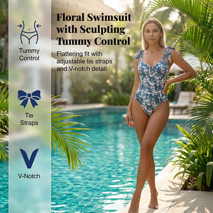👙 Női, mintás egyrészes fürdőruha – Divatos, alakformáló és kényelmes 🌺🌊
