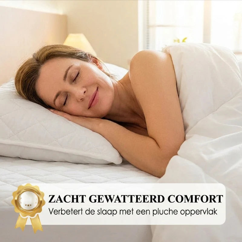 Benne vagy az ágynemű védelmében, és nem akarod, hogy foltok vagy nedvesség tönkretegyék a matracodat? 😌 🛏️ Vízálló, bélelt matracvédő és párnahuzat szett