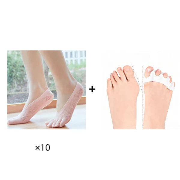Végre kényelmes zokni minden napra!☀️ Uniszex láthatatlan korrekciós ötujjú zokni✨🧦