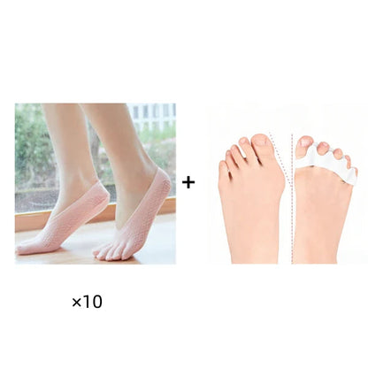 Végre kényelmes zokni minden napra!☀️ Uniszex láthatatlan korrekciós ötujjú zokni✨🧦