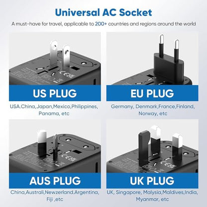 Univerzális utazási hálózati adapter