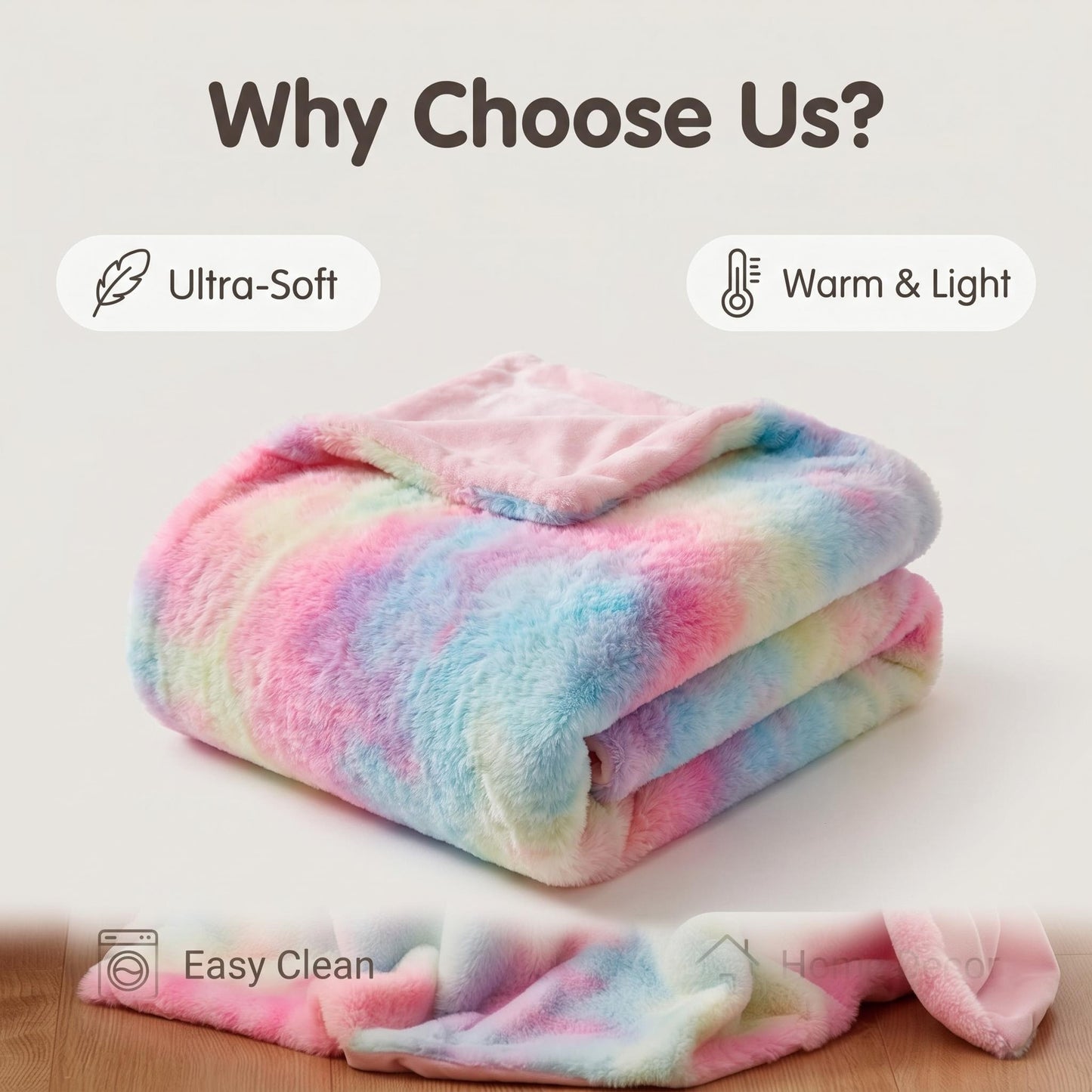 ☁️ Cozy up with this lovely blanket! Ultra-Soft Tie-Dye Plush Throw Blanket