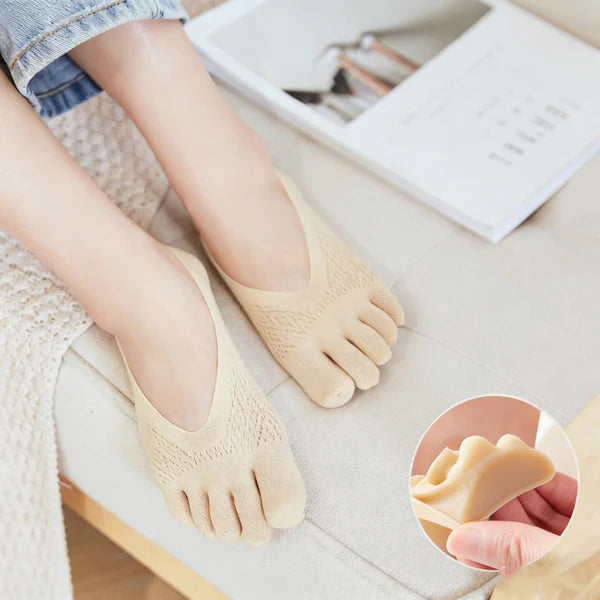 Végre kényelmes zokni minden napra!☀️ Uniszex láthatatlan korrekciós ötujjú zokni✨🧦