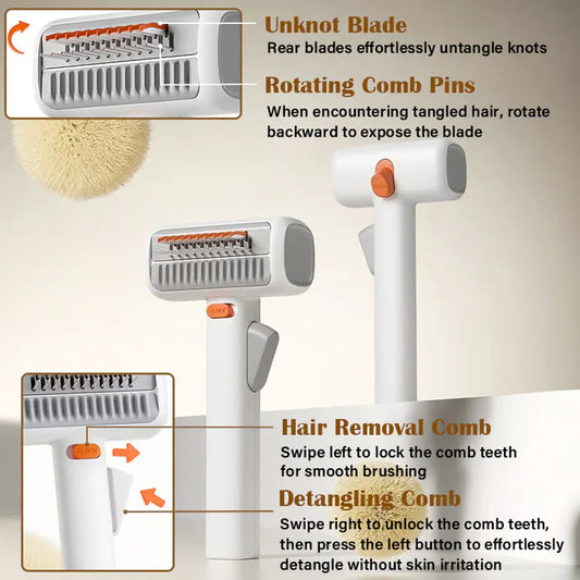 😺🐶 2 az 1-ben állatfésű és ápoló fésű🐾