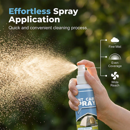⛺ Tisztítsd meg és védd a sátradat – Mélytisztító spray outdoor felszerelésekhez – utánvéttel fizethető ✨