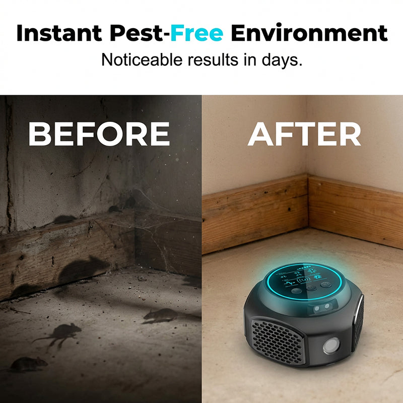 🦟 🐀High-Power Ultrasonic Pest Repeller – Hatékony és vegyszermentes kártevővédelem!🛡️