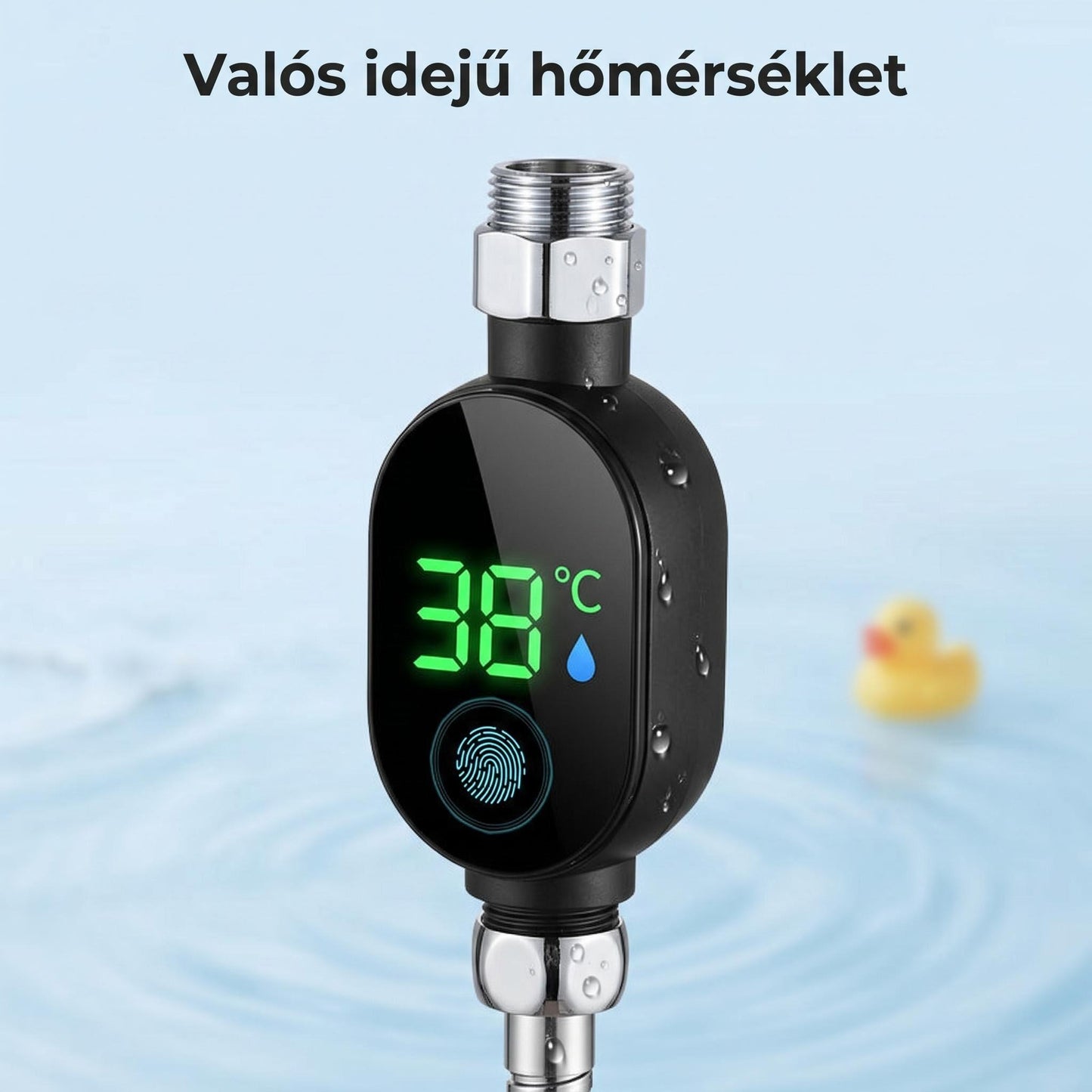 🚿 Zuhanyhőmérő🌡️ – Pontos és biztonságos víz hőmérő mutatás!