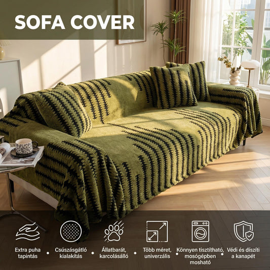 【🎁2026 legnépszerűbb kanapéhuzatai🔥】Puha, plüss, csúszásgátló kanapéhuzat🧣