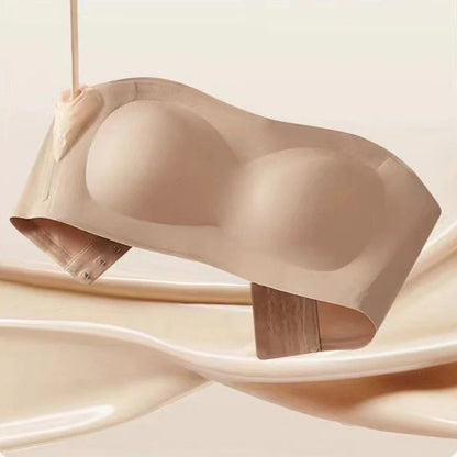 💞Női vállpánt nélküli melltartók, push-up bandeau melltartók, csúszásmentes, merevítő nélküli, párnázott melltartók, varratmentes, kényelmes csőmelltartók