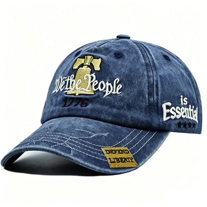 🧢 Kopott amerikai zászlóval hímzett sapka 🇺🇸