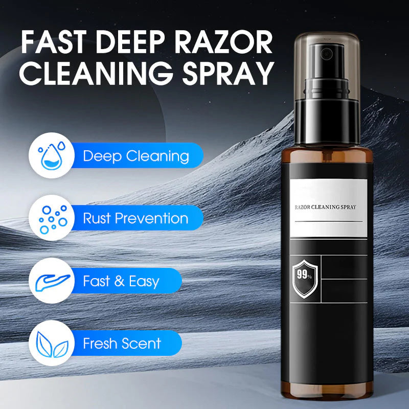 🪒✨ Gyors és alapos tisztító spray borotvapengékhez