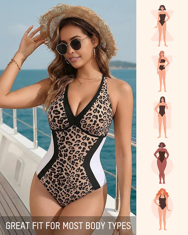 🏖️👙 Női egyrészes fürdőruha színes blokkokkal