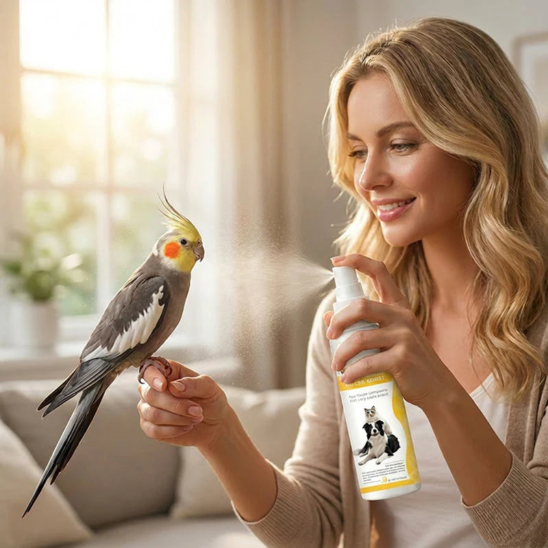 Spray odstraszający szkodniki dla zwierząt domowych o łagodnej formule