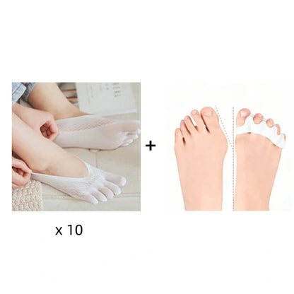 Végre kényelmes zokni minden napra!☀️ Uniszex láthatatlan korrekciós ötujjú zokni✨🧦