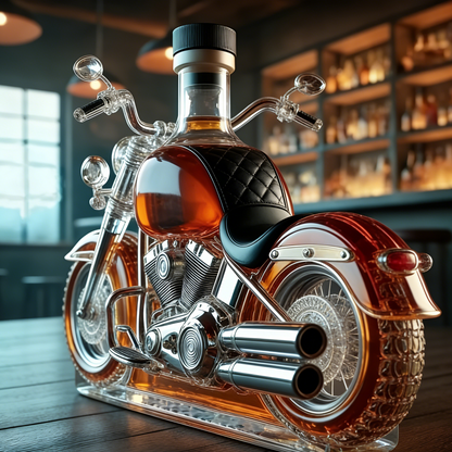 😎 Egyedi dísz és praktikus használati tárgy egyben! Motorkerékpár whisky dekantáló