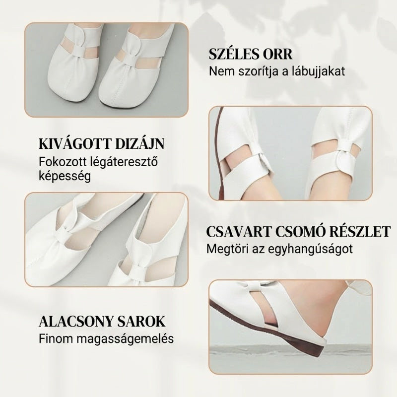 👡 Női csomós mules papucs – puha talp | Divatos dizájn, könnyű és rugalmas – tökéletes sétákhoz és városi programokhoz 🛍️