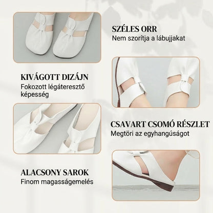 👡 Női csomós mules papucs – puha talp | Divatos dizájn, könnyű és rugalmas – tökéletes sétákhoz és városi programokhoz 🛍️