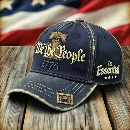 🧢 Kopott amerikai zászlóval hímzett sapka 🇺🇸
