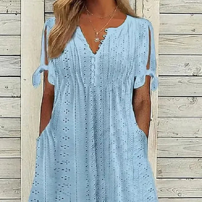 🥰Elegáns női ruha V-kivágással