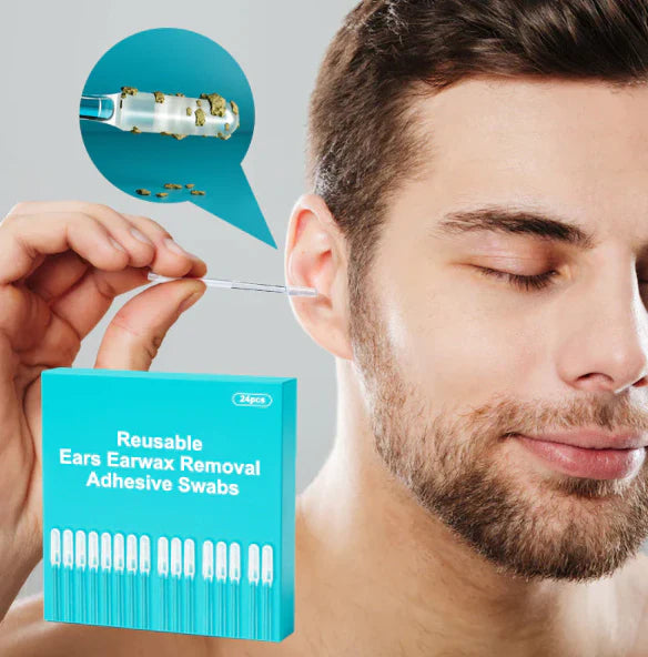 🔥🔥48+24 ingyenes👂 Biztonságos, fájdalommentes fültisztítás!🌱 Környezetbarát fültisztító tampon – Mosható, többcélú használat felnőtteknek, babáknak és állatoknak!