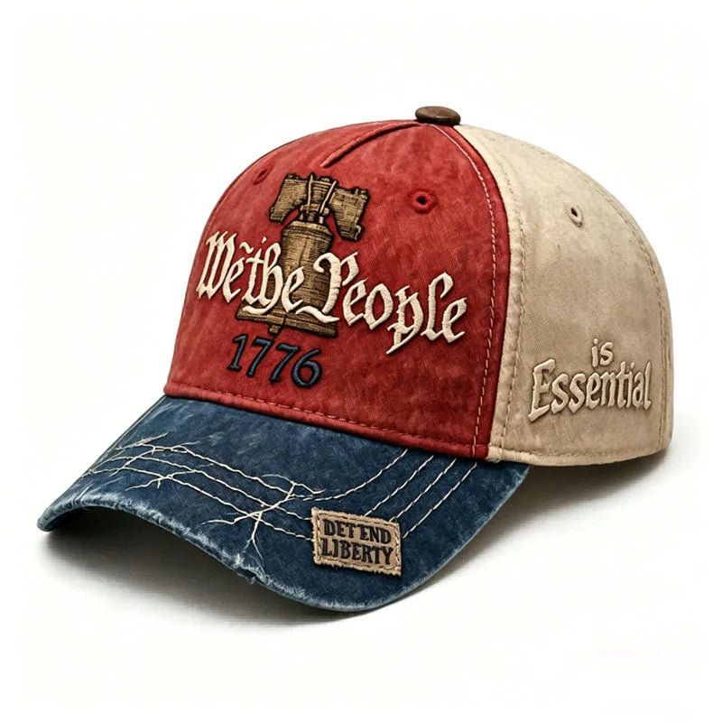 🧢 Kopott amerikai zászlóval hímzett sapka 🇺🇸