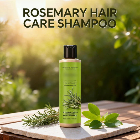 🔥1+1 ingyenes✨ Keratinnal gazdag sampon🌿 Rozmaring & biotin sampon – Mély táplálás sérült hajhoz és száraz fejbőrre!