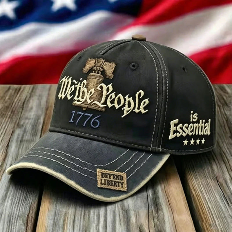 🧢 Kopott amerikai zászlóval hímzett sapka 🇺🇸