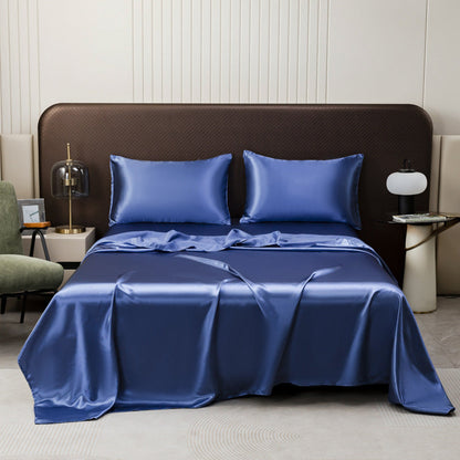 🛏️ Elegáns és puha kényelem a hálószobában! Egyszínű szatén ágynemű