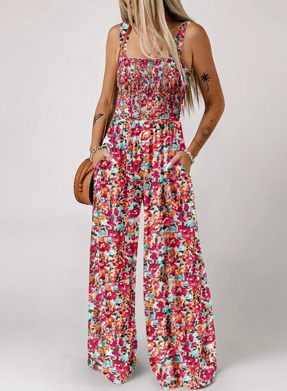 👗✨ Női nyomtatott mintás, ujjatlan overall – könnyed és stílusos választás