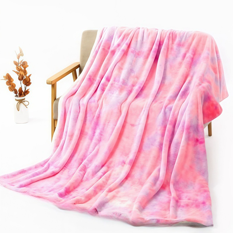 ☁️ Cozy up with this lovely blanket! Ultra-Soft Tie-Dye Plush Throw Blanket