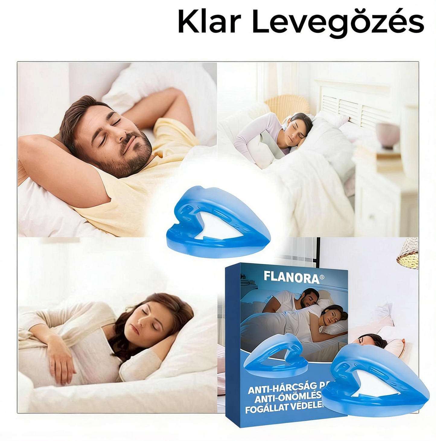 😴 Flanora horkolásgátló eszköz: Csökkentse a horkolást már az első éjszakától! ✨