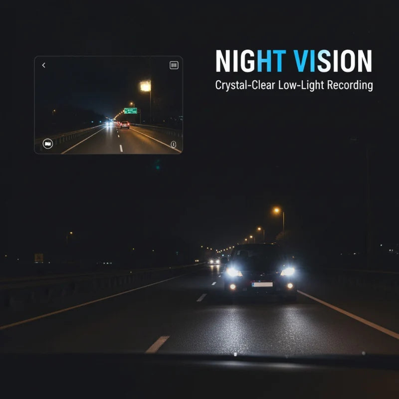 📷 Fedélzeti kamera 1080P Full HD – Wi-Fi, Éjjellátó & G-szenzor | Autós kamera, baleseti bizonyíték 🚗🌙📡