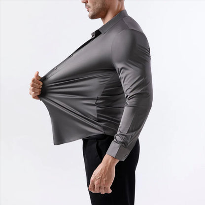 👔✨ Férfi, nagy rugalmasságú, gyűrődésmentes ing – elegancia kompromisszumok nélkül