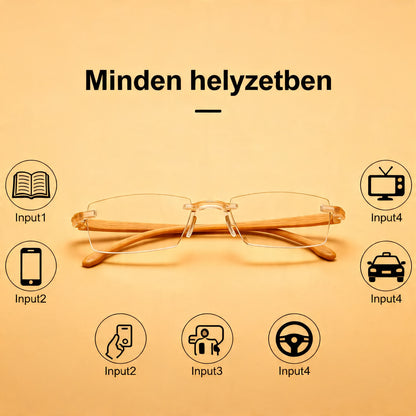 🔥1+1 ingyenes🔍👀 Közelre és távolra is éles látás | Öntérfókuszú olvasószemüveg👓