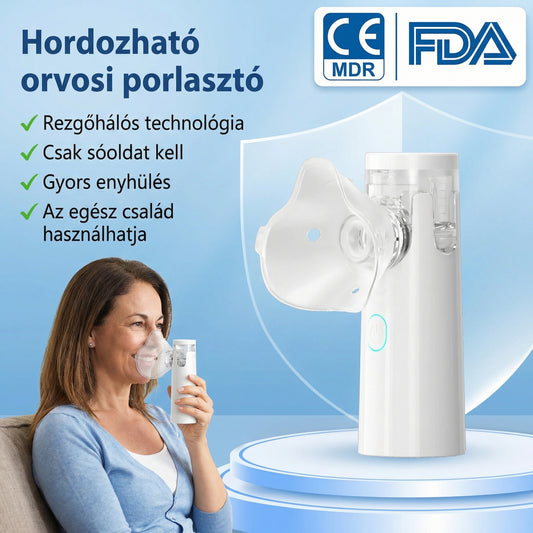 🌬️ Orvosi porlasztó – már 7 nap alatt újra szabadon lélegezhet! 💨 Gyorsan enyhíti a köhögést, az orrdugulást és a mellkasi szorító érzést.