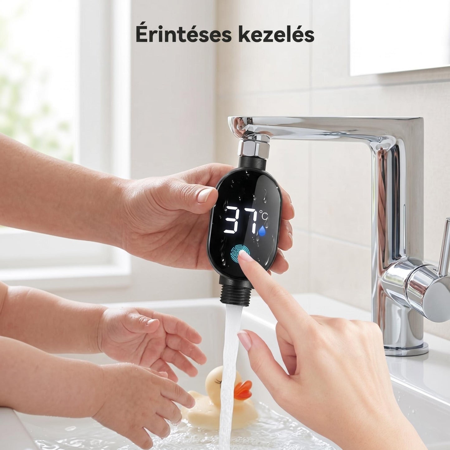 🚿 Zuhanyhőmérő🌡️ – Pontos és biztonságos víz hőmérő mutatás!
