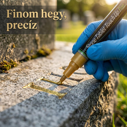 🐦Arany sírkő jelző a kifakult sírfeliratok helyreállításához🖌️