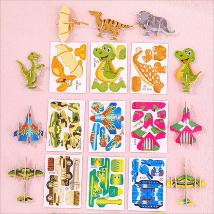 🎠Vidám időtöltés kicsiknek! DIY 3D-s rajzfilm puzzle (25 darabos készlet)(🔥 1-et fizet, 2-t kap!)