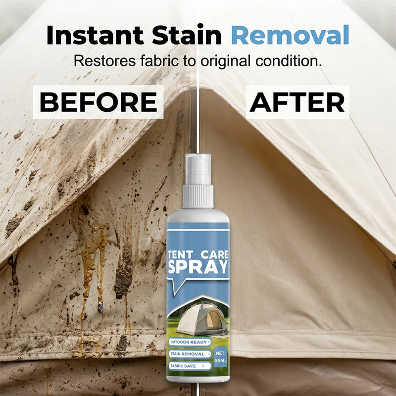 ⛺ Tisztítsd meg és védd a sátradat – Mélytisztító spray outdoor felszerelésekhez – utánvéttel fizethető ✨